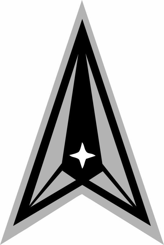 Space Force Symbol Laser Cut Silhouette