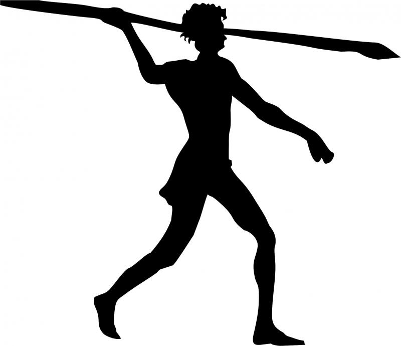 Aboriginal Hunter #1 Laser Cut Silhouette