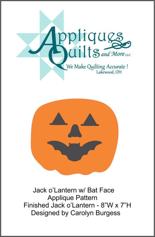 Pattern - Jack o'Lantern w/Bat Face Applique