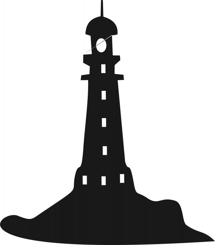 Lighthouse #3 Silhouette Laser Cut Appliques