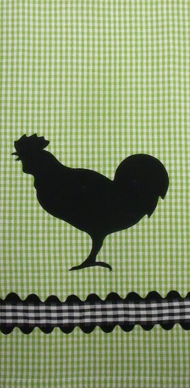 Towel Applique Kit - Rooster Laser Cut