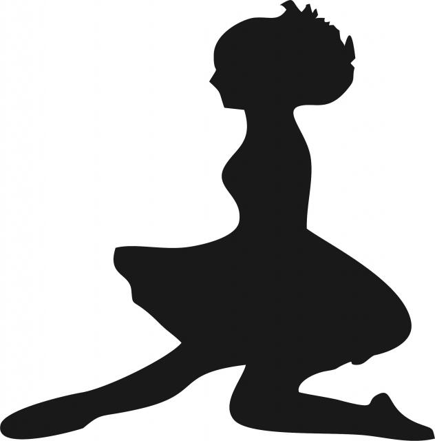 Irish Dancer 'Leap' Silhouette Laser Cut Appliques (Size: with FUSIBLE - 8"H, Direction: facing left)