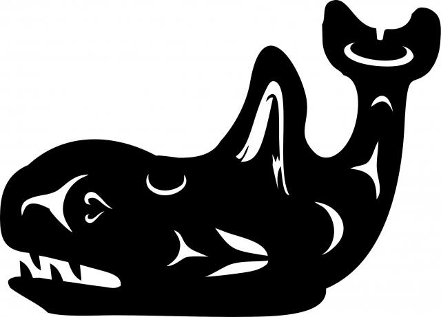 Whale Symbol Laser Cut Appliques