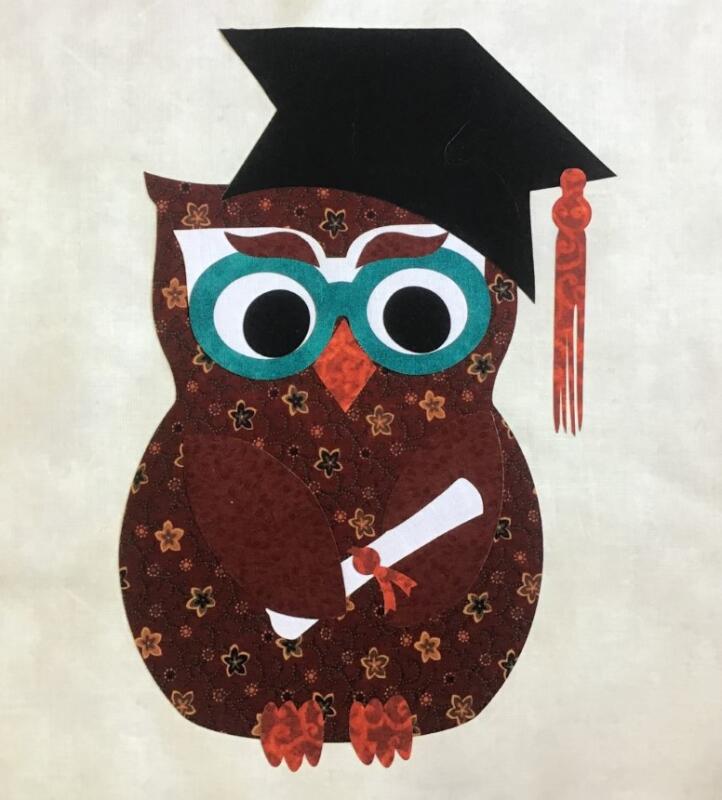 KIT - Graduation Owl Laser Cut Applique
