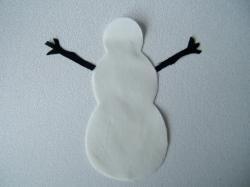 Snowman Laser Cut Appliques