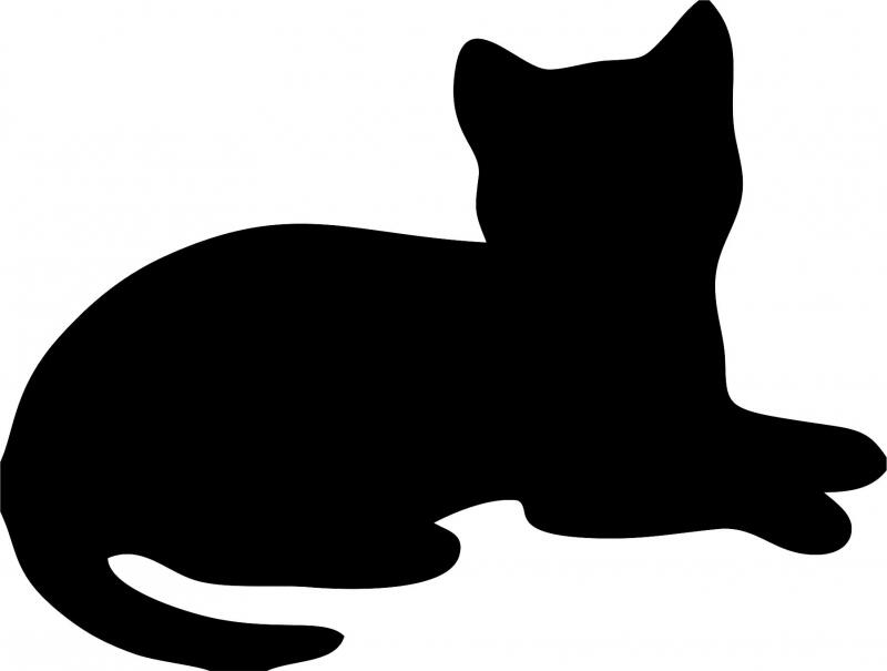 Cat #6 Laser Cut Silhouette