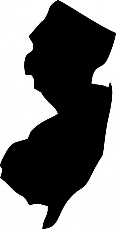 New Jersey Silhouette Laser Cut Appliques