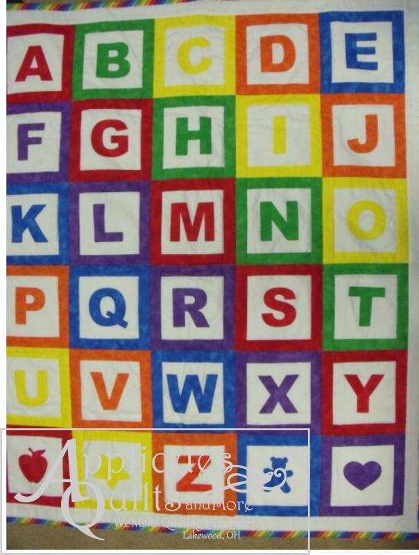 Alphabet Quilt TOP Laser Cut