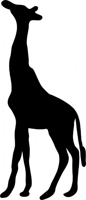 Giraffe Silhouette Laser Cut Appliques