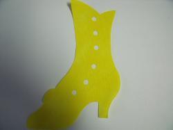 Victorian Boot Laser Cut Appliques