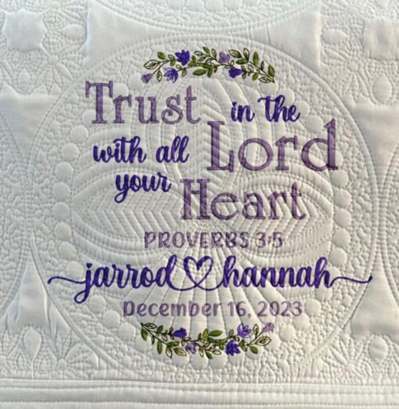 Heirloom Adult/Lap Quilt - White