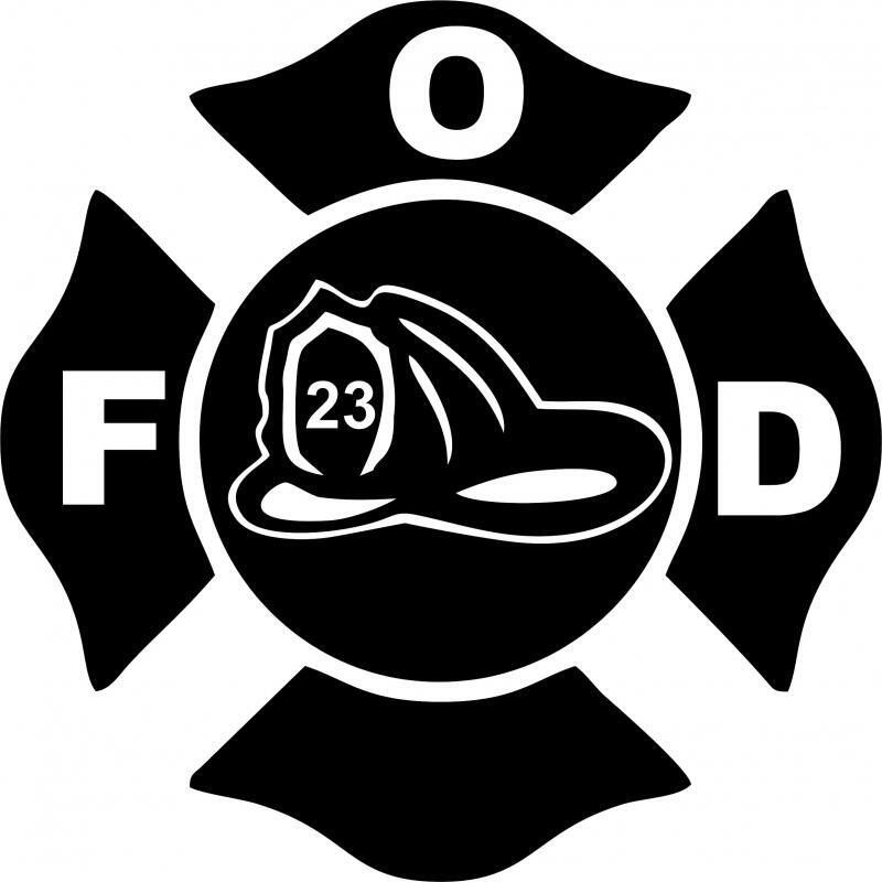 Firefighter Crest Symbol Laser Cut Appliques