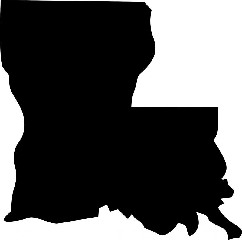 Louisianna Silhouette Laser Cut Appliques (Size: with FUSIBLE - 10"W)