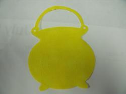 Cauldron NO handle Die Cut Appliques (Size: 6", Color: Tonal - Yellow)