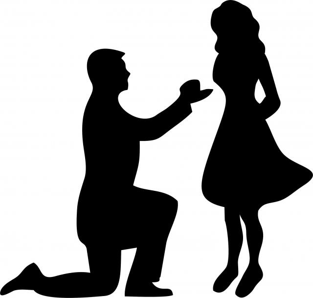 Proposal Laser Cut Appliques (Size: with FUSIBLE - 9"W, Color: Black with man on left)