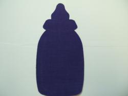 Baby Bottle Laser Cut Appliques (Size: with FUSIBLE - 6"H, Color: Purple )