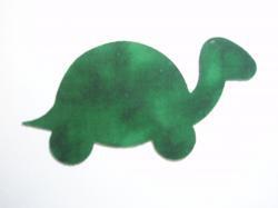 Turtle Laser Cut Appliques (Size: 4"W, Color: Tonal - Evergreen , Direction: Facing left)