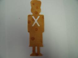 Christmas Toy Soldier Laser Cut Appliques (Size: with FUSIBLE - 7"H, Color: Gold Baubles)