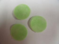 Christmas Holly Berries Set of 3 Die Cut Appliques (Size: 1", Color: Tonal - Pastel Green)