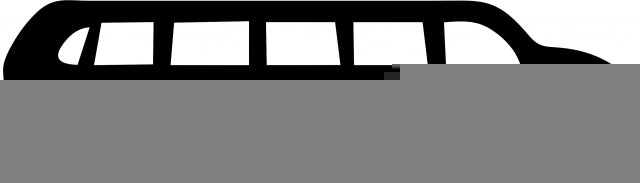 Limo Silhouette Laser Cut Appliques (Size: 9"W, Direction: facing right)