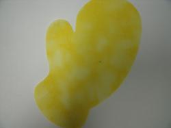Mitten Laser Cut Appliques (Size: 4"H , Color: Tonal - Pastel Yellow, Direction: Facing left)