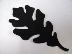 Oak Leaf Large Laser Cut Appliques (Size: 6"H, Color: Black )