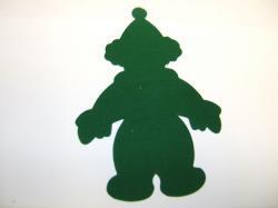Clown Laser Cut Appliques (Size: 5"H, Color: Green )