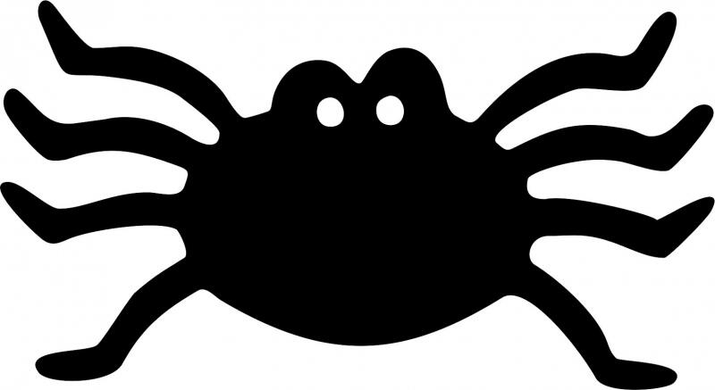 Spider Laser Cut Appliques (Size: with FUSIBLE - 4"W, Color: Brown)