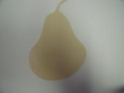 Pear Laser Cut Appliques (Size & Pricing: 6"H, Color: Tan/Beige )