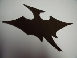Dinosaur - Pterodactyl Laser Cut Appliques (Size: 5"W, Color: Brown , Direction: Facing right)