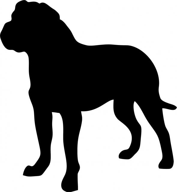 Dog - Rottweiler Laser Cut Silhouette (Size: 7"H, Direction: facing left)