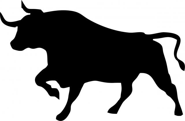 Taurus Silhouette Laser Cut Applique (Size: 10"W, Color: facing left)