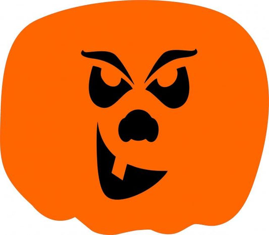 KIT - Jack'o'Lantern with Faces Laser  Cut Appliques (Price: 8"W, Color: Quirky Face)