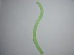 Flower Stem Laser Set of 2 (Size: with FUSIBLE - 6"H, Color: Tonal - Pastel Green)