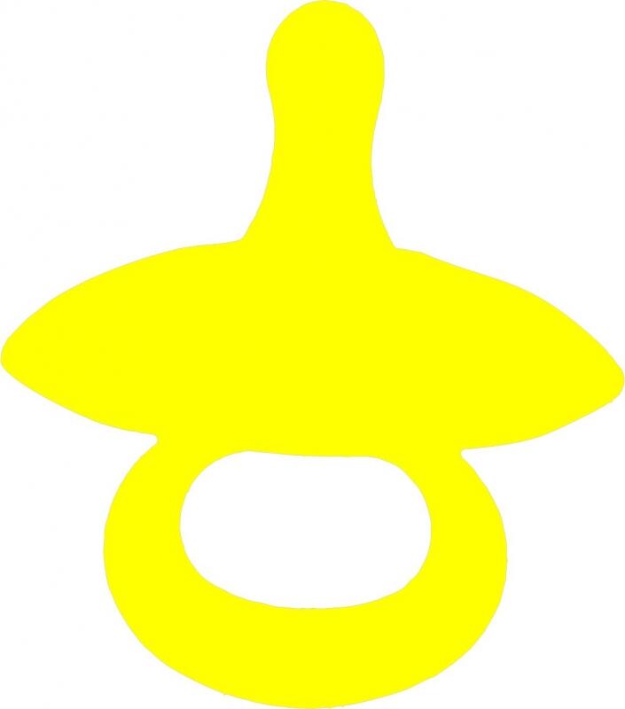 Pacifier Laser Cut Appliques
