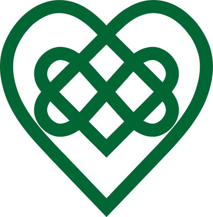 Celtic Bound Hearts Silhouette Laser Cut Appliques
