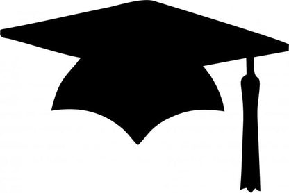 Graduation Cap Laser Cut Siilhouettes