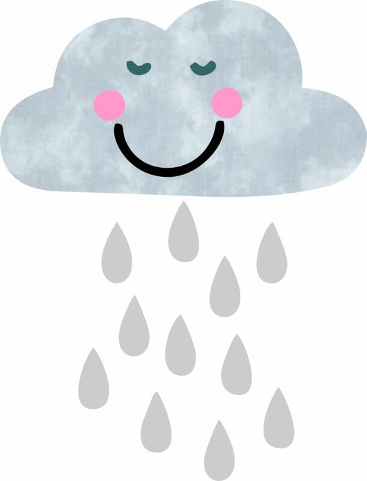 Cloud with Raindrops