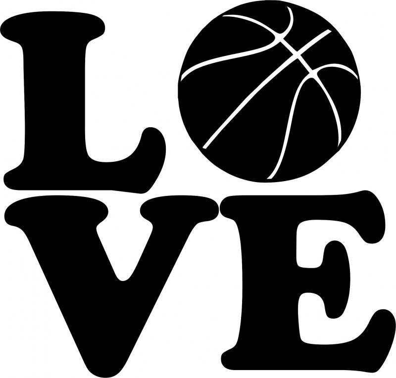KIT - LOVE - Basketball Laser Cut Silhouettes