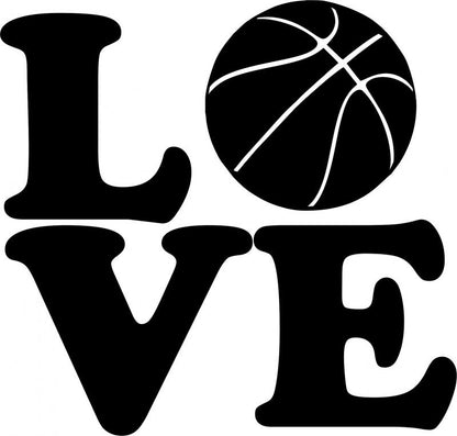 KIT - LOVE - Basketball Laser Cut Silhouettes