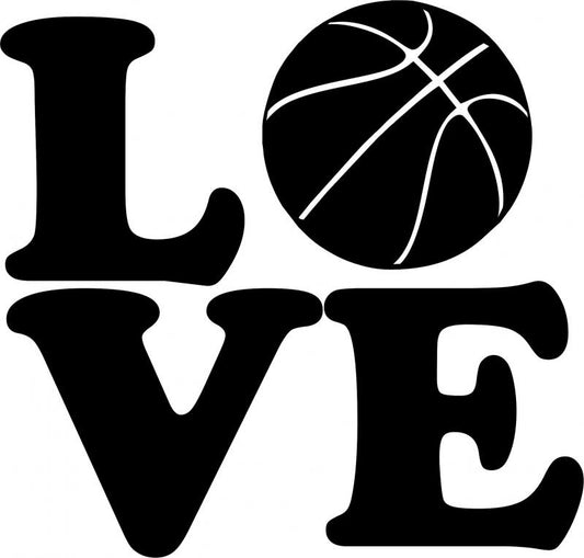 KIT - LOVE - Basketball Laser Cut Silhouettes