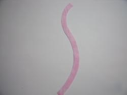 Flower Stem Laser Set of 2 (Size: with FUSIBLE - 7"H, Color: Tonal - Pink )