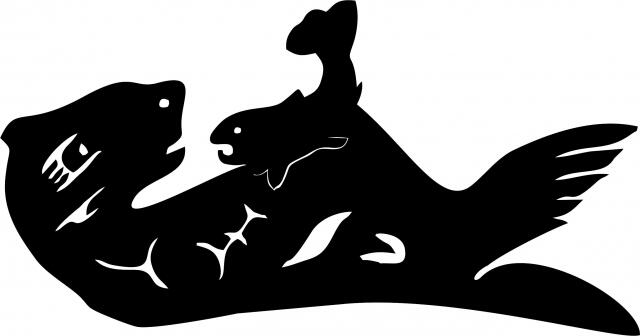 Otter Symbol Laser Cut Appliques