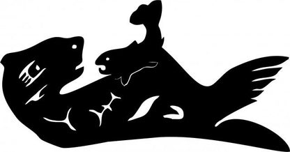 Otter Symbol Laser Cut Appliques