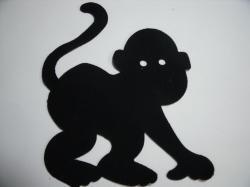 Monkey Laser Cut Appliques