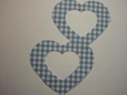 Double Nested Heart Laser Cut Appliques