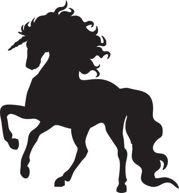 Unicorn Silhouette Laser Cut Appliques