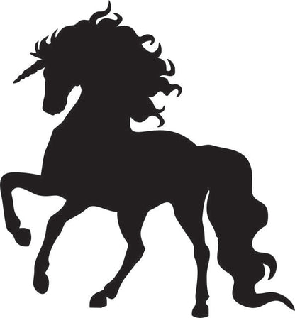 Unicorn Silhouette Laser Cut Appliques