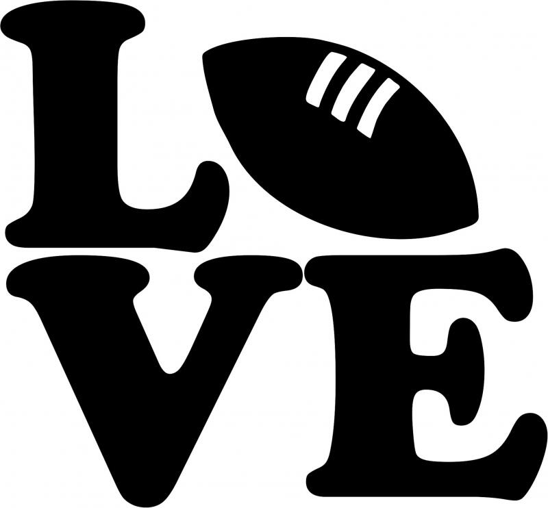 KIT - LOVE - Football Laser Cut Silhouettes