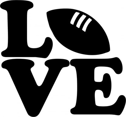 KIT - LOVE - Football Laser Cut Silhouettes
